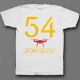 Именная футболка с футуристичным шрифтом и дроном 42