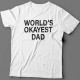 Футболка в подарок для папы с надписью "World's okayest dad" ("Самый нормальный папа в мире")