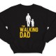 Свитшот в подарок для папы с надписью "The walking dad" ("Ходячий отец")