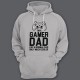 Толстовка с капюшоном для папы с надписью "I'm a gamer dad (like normal dad, only much cooler)"