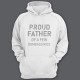 Толстовка с капюшоном для папы с надписью "Proud father of a few dumbass kids" ("Гордый отец нескольких засранцев")