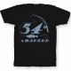 Именная футболка с печатным шрифтом и атрибутами рыбалки 70