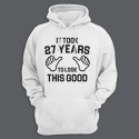 Толстовка с капюшоном с надписью It took 27 years to look this good