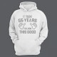 Толстовка с капюшоном с надписью It took 55 years to look this good