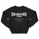 Прикольный свитшот с принтом University Of Oxford DRINKING TEAM