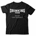 Прикольная футболка с надписью Moscow State University DRINKING TEAM