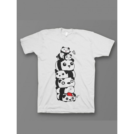 Мужская футболка с прикольным принтом "Pandas"