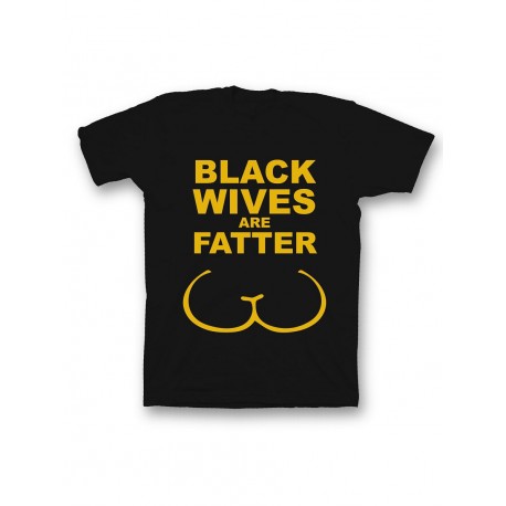Мужская футболка с прикольным принтом "Black wives are"