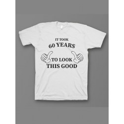 Мужская футболка с прикольным принтом "It took 60 years"