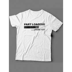 Мужская футболка с прикольным принтом "Fart loading"