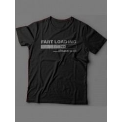 Мужская футболка с прикольным принтом "Fart loading"