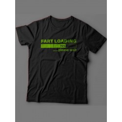 Мужская футболка с прикольным принтом "Fart loading"