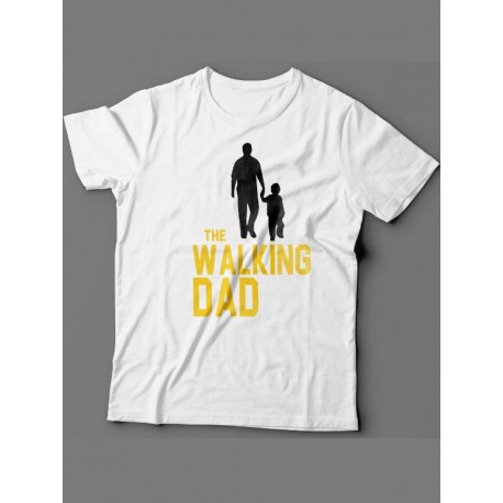 Мужская футболка с прикольным принтом "The walking dad(1)"