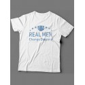 Мужская футболка с прикольным принтом "Real man change diapers"