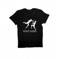 Мужская футболка с прикольным принтом "Fight hard (2)"