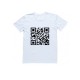 Мужская футболка с прикольным принтом "QR код"