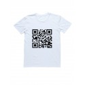 Мужская футболка с прикольным принтом "QR код"