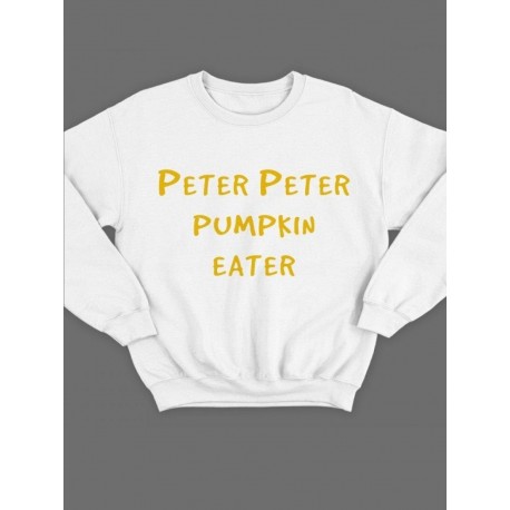 Мужской свитшот с принтом «Peter» / Модная толстовка без капюшона с прикольной надписью.