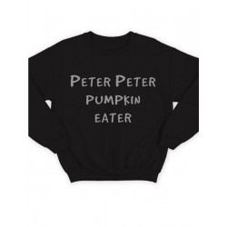 Модный свитшот - толстовка без капюшона с принтом "Peter Peter pumpkin eater"