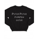 Модный свитшот - толстовка без капюшона с принтом "Peter Peter pumpkin eater"