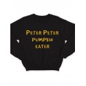 Модный свитшот - толстовка без капюшона с принтом "Peter Peter pumpkin eater"
