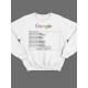 Модный свитшот - толстовка без капюшона с принтом "Google"