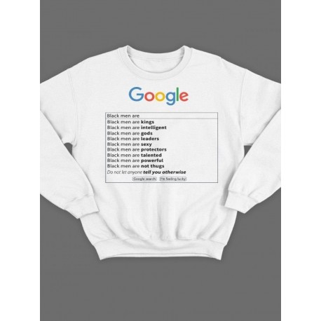 Модный свитшот - толстовка без капюшона с принтом "Google"