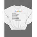 Модный свитшот - толстовка без капюшона с принтом "Google"
