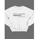 Модный свитшот - толстовка без капюшона с принтом "Fart loading"