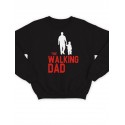 Модный свитшот - толстовка без капюшона с принтом "The walking dad(1)"