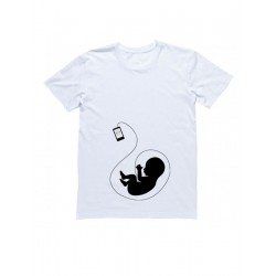 Смешная футболка беременным с принтом хб