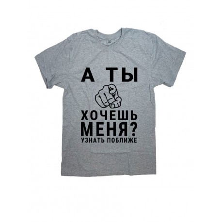 Мужская оверсайз футболка с прикольным принтом серая хлопок