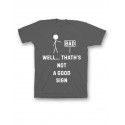 Мужская футболка с прикольным принтом "Well thath's not a good sign"