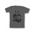 Мужская футболка с прикольным принтом "Panda on panda"