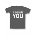 Мужская футболка с прикольным принтом "Keep talking im diagnosing"