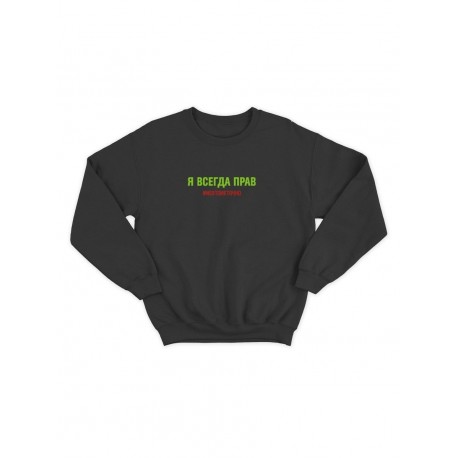 Свитшот мужской с принтом толстовка без капюшона худи