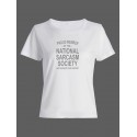 Женская футболка со смешной надписью "Nation sarcasm society"/Смешная