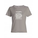 Женская футболка со смешной надписью "Nation sarcasm society"/Смешная