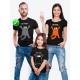 Футболка Family Look с принтом "Кот" в одном стиле для всей семьи с ребенком