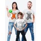 Футболка Family Look с принтом "Кот" в одном стиле для всей семьи с ребенком