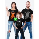 Футболка Family Look с принтом "Кот" в одном стиле для всей семьи с ребенком