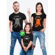Футболка Family Look с принтом "Кот" в одном стиле для всей семьи с ребенком
