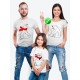 Футболки Фэмили Лук для мамы, дочки, папы, сына с принтом Мишки | Family Look для всей семьи