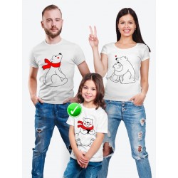 Одежда Family Look, футболка с принтом "Мишки" в одном стиле для всей семьи с ребенком