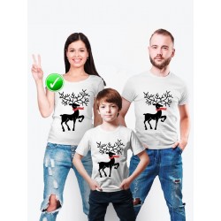 Футболка из комплекта Family Look Олень | Футболки Фэмили Лук для всей семьи в одном стиле