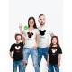 Футболка Family Look с принтом "Микки Маус" для всей семьи в одном стиле 