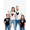 Футболка Family Look с принтом "Микки Маус" для всей семьи в одном стиле 