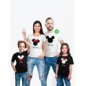 Футболка Family Look с принтом "Микки Маус" для всей семьи в одном стиле 