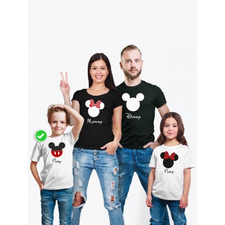 Футболка из комплекта Family Look Микки Маус | Футболки Фэмили Лук для всей семьи в одном стиле