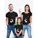 Футболки family look для всей семьи с принтом Олени